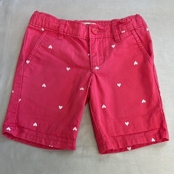 OshKosh B'gosh - Pink Shorts with Heart Accent - Picture 1 of 4
